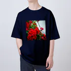 しまこのみせのあの日のお花 オーバーサイズTシャツ