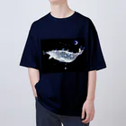 ARCANUMのARCANUM Whale Whale - Stella - 星を噴くクジラ Oversized T-Shirt