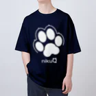 WebArtsの肉球をモチーフにしたオリジナルブランド「nikuQ」（犬タイプ）です Oversized T-Shirt