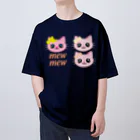 Illustrator Moca&Ram shopのこねこのミューミュー Oversized T-Shirt