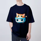 nekotama0224の猫科に属する ゆるキャラ オーバーサイズTシャツ