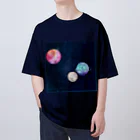 Apricot_taruの綺麗な宇宙 オーバーサイズTシャツ