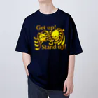 『NG （Niche・Gate）』ニッチゲート-- IN SUZURIのGet up! Stand up!（黄色） Oversized T-Shirt