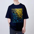 T.A.G テクスチャーアート 立体感 質感 カラフル 色彩 色合い 抽象 アブストラクト パワー エネルギー 波動 絶望 kawaiiのRebellion Oversized T-Shirt