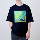 ariariartのBlue submarine【コラボ作品】 Oversized T-Shirt