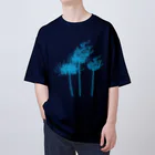 Alba spinaの彼岸花　鬼火　青 Oversized T-Shirt