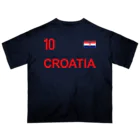 アージーのクロアチア レジェンド 栄光の10番 オーバーサイズTシャツ