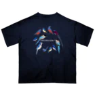 エダマメトイチ雑貨店のI love blue birds 1 大 オーバーサイズTシャツ