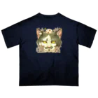 トロ箱戦隊本部の甘党宣言 猫さん オーバーサイズTシャツ