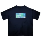 ALAMのALAM Ubin / BLUE オーバーサイズTシャツ