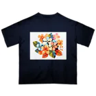 太陽の光に包まれて　Wrapped in Sunlightのカラフル紫陽花 オーバーサイズTシャツ