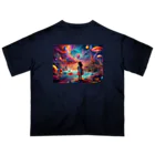 🔥AI art shop🔥の幻想的な世界にいる少女 Oversized T-Shirt