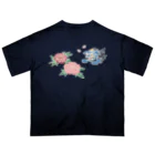 nanaqsaの獅子と牡丹 オーバーサイズTシャツ