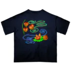 Lily bird（リリーバード）の枝つきホオズキ 水紋（和柄）その2 オーバーサイズTシャツ