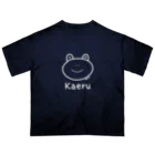 MrKShirtsのKaeru (カエル) 白デザイン オーバーサイズTシャツ