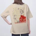 SOKICHISAITOのMOTOREDFLOWER ShiroiHana REDROGO Oversized T-Shirt