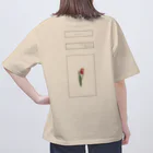 rilybiiのlogo flame × tulip flame オーバーサイズTシャツ