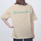 弐千円札サーバー 公式アカウントのなこれるむ海中鉄道ロゴマーク オーバーサイズTシャツ