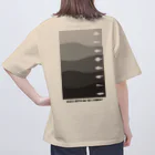 ノアソビ　ベース  ⛰⛺️🎣の『 Which depth do you choose?  』白&黒 オーバーサイズTシャツ