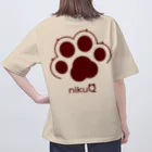 WebArtsの肉球をモチーフにしたオリジナルブランド「nikuQ」（猫タイプ）です オーバーサイズTシャツ