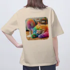 ニャーちゃんショップの眠りネコ オーバーサイズTシャツ