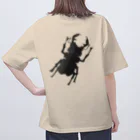 心の森ミュージアム　遊童館の色紙クワガタ Oversized T-Shirt