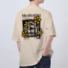 Rj.Brand - art&fashionの#meditaiting Oversized T-Shirt