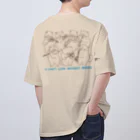 coeur.yu（クードットユー）の  音楽なしじゃ生きていけない（ロゴカラー：ブルー） Oversized T-Shirt