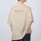 kujiraの店のkujiracamp 茶文字 Oversized T-Shirt