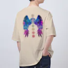 💖宇宙整体♪🌈♪こころからだチャンネル♪💖の母性回帰曼荼羅　change the purple💖 オーバーサイズTシャツ