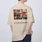 9INEHEADSのREV_Black オーバーサイズTシャツ