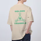 takibicoのビール・ラーメン・餃子のゴールデントライアングル Oversized T-Shirt