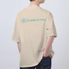 弐千円札サーバー 公式アカウントのなこれるむ海中鉄道ロゴマーク Oversized T-Shirt