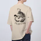 PLAY　FULのWhiteTIGER1 オーバーサイズTシャツ