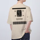 kg_shopの[★バック] 温泉『火消し法被パロディ』typeD (ブラック) Oversized T-Shirt