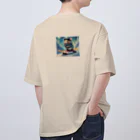 HiStory-jinのアーモンド好きのハムスターココちゃんの待ち伏せ Oversized T-Shirt