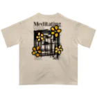 Rj.Brand - art&fashionの#meditaiting Oversized T-Shirt