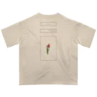 rilybiiのlogo flame × tulip flame Oversized T-Shirt