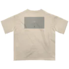 rilybiiのgray blue tulip , logo Oversized T-Shirt