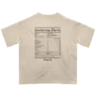 ValentíAの【nutrition facts series】 Oversized T-Shirt