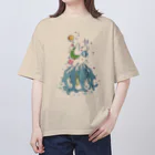 ふろしき文鳥のお店のめでたい胴上げ Oversized T-Shirt