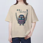 みつぞno鳥絵店の謝る　おかっぱバト オーバーサイズTシャツ