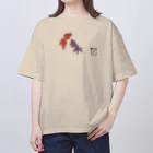 ari designの金魚づくし一ものがたり（シンプルバージョン） オーバーサイズTシャツ