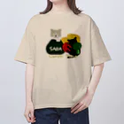 ボダコのレオのにゃんともランチタイム Oversized T-Shirt