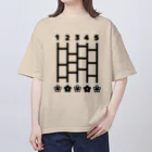 Fuuのあみだくじ（花） オーバーサイズTシャツ