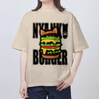 A33のにゃんこバーガー オーバーサイズTシャツ