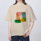 おばけ植物園のしかく花のおばけ Oversized T-Shirt