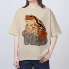 LalaHangeulのTOAD (ヒキガエル) 英字バージョン オーバーサイズTシャツ