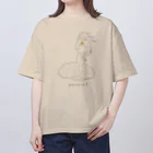 ビールとアート TM-3 Designの名画 × スイーツ（ヴィーナスの誕生） オーバーサイズTシャツ