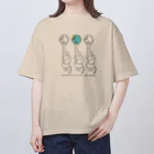 ari designの天動説？地動説？ゾウ説！ Oversized T-Shirt